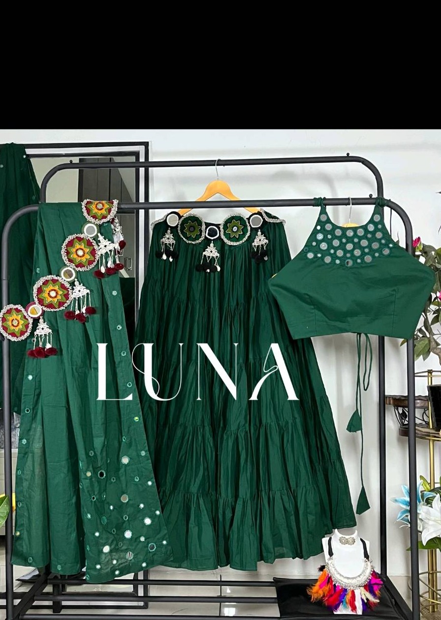 Dark Green Lehnga